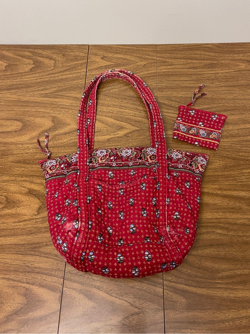 Quilted Purse with Matching Coin Purse Set